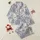 Women's Creamy Off-White Deep Navy Vintage Engraving Safari Jungle Wildlife Pattern Satin Pajamas Set - 1