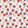 Women's Cream Background Red & Pink Hand-Drawn Strawberry All-Over Print with Sky Blue Dip Satin Pajamas Set - 2