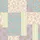 Women's Vintage Folk Art Patchwork Collage with Rosebuds, Botanical Motifs, & Stripes in Sky Blue, Blush Pink, Sage, Terracotta Satin Pajamas Set - 2