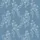 Women's Delicate White Five-Petal Floral Organic Cascade on Muted Steel Blue Satin Pajamas Set - 2