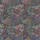 Women's Intricate Painterly Vintage Botanical Floral Tapestry in Muted Rose Plum Indigo Satin Pajamas Set - 2