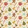 Holiday Enthusiasts' Festive Whimsical Gingerbread Cookie Candy Cane Hot Cocoa Golden Star Pattern on Cream Satin Pajamas Set - 2