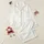 Women's Off-White Ivory Cream Monochromatic Delicate Dot Damask Swirl Botanical Pattern Satin Pajamas Set - 1
