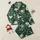 Women's Emerald Green Traditional Asian Floral Cranes Chrysanthemum Peony Motif Satin Pajamas Set - 1