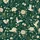 Women's Emerald Green Traditional Asian Floral Cranes Chrysanthemum Peony Motif Satin Pajamas Set - 2