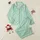 Women's Soft Pastel Mint Whimsical Bows, Hearts, Dots, & 'Sweet Life' Script Pattern Satin Pajamas Set - 1