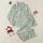 Women's Playful Hand-Drawn Western Robin's Egg Blue Peach Cowboy Boot Cactus Pattern Satin Pajamas Set - 1