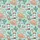 Women's Playful Hand-Drawn Western Robin's Egg Blue Peach Cowboy Boot Cactus Pattern Satin Pajamas Set - 2
