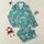 Women's Whimsical Desert Rodeo Cowgirls & Cowboys Galloping Horses Cyan Blue Saguaro & Heart Cacti Satin Pajamas Set - 1