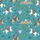 Women's Whimsical Desert Rodeo Cowgirls & Cowboys Galloping Horses Cyan Blue Saguaro & Heart Cacti Satin Pajamas Set - 2