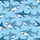 Women's Vibrant Cartoon Great White Reef Shark Ocean Blue & White Marine Pattern Satin Pajamas Set - 2