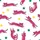 Women's Whimsical Hot Pink Fuchsia Cartoon Leopard Star Yellow Emerald Green White Vector Pattern Satin Pajamas Set - 2