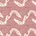 Women's Dusty Rose Faux Fur Texture, Off-White Clouds & Wavy Stripes, Muted Pink Bows, Gentle Hearts Satin Pajamas Set - 2