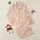 Golden Retriever Lovers' Pastel Pink Playful Golden Retriever Paw Print Bone Pattern Satin Pajamas Set - 1