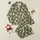 Women's Whimsical Cavapoo Dog Illustration Pattern, Deep Olive Green, Creamy Tan, Warm Brown Hues Satin Pajamas Set - 1