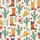 Women's Folksy Western Teal Cacti Terracotta Boots & Coral Blossom Pattern Satin Pajamas Set - 2