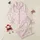 Women's Soft Pale Pink Hand-Drawn Dusty Rose Bows Butterfly Stars Minimalist Pattern Satin Pajamas Set - 1