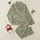 Women's Muted Sage Green Bright Red Strawberry Pale Yellow Starburst Hand-Drawn Naive Scattered Pattern Satin Pajamas Set - 1