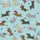 Dachshund Lovers' Whimsical Cartoon Dachshunds Sky Blue Polka Dot Pattern with Sunglasses and Bow Ties Satin Pajamas Set - 2