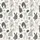 Men's Whimsical Charcoal Grey Hand-Drawn Bunny Abstract Doodle Cream Pattern Satin Pajamas Set - 2