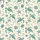 Women's Whimsical Hand-Drawn Sea Turtle & Ocean Life Pattern in Muted Teal Blue-Green on Cream Satin Pajamas Set - 2