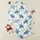 Women's Whimsical Cerulean Blue Sea Turtle Starfish & Coral Cream Ocean Pattern Satin Pajamas Set - 1