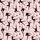 Athletic Women's Soft Pastel Pink Black Elegant Gymnastics Dance Silhouettes Dynamic Movement Pattern Satin Pajamas Set - 2