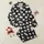 Cat Lovers' Minimalist Black & White Cat Face & Paw Print Scattered Pattern with Pink Accents Satin Pajamas Set - 1