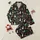 Women's Black Festive Snowman Gingerbread Holly Star Pattern with Bright Red Green Teal Text Satin Pajamas Set - 1