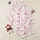 Women's Whimsical Pink Fuchsia Watercolor Bow & Rosebud Sprig All-Over Pattern on White Satin Pajamas Set - 1