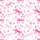 Women's Whimsical Pink Fuchsia Watercolor Bow & Rosebud Sprig All-Over Pattern on White Satin Pajamas Set - 2