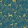 Women's Whimsical Hand-Drawn Mustard Yellow Deer & Abstract Mountain Teal Blue Satin Pajamas Set - 2