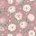 Women's Dusty Rose Botanical Bloom Cream Off-White Blush Taupe Muted Teal Sage Green Floral Pattern Satin Pajamas Set - 2