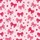 Women's Light Baby Pink Whimsical Fuchsia Bows Hearts Stars Flat Graphic Pattern with Maroon Outlines Satin Pajamas Set - 2
