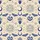 Women's Cream & Royal Blue Illustrative Mystical Sun Moon Moth Snake Sacred Heart Pattern Satin Pajamas Set - 2