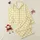 Women's Delicate Pale Daffodil Yellow & White Gingham with Lemon Grid Pattern Satin Pajamas Set - 1