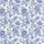 Women's Intricate Cerulean Blue Toile Peony Butterfly Songbird Etched Pattern Satin Pajamas Set - 2