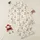 Ladies' Muted Cream & Brown Hand-Drawn Teddy Bear Pattern with Red Bow Accents Satin Pajamas Set - 1