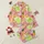 Women's Vintage Illustrative Monstera Leaf & Breakfast Motif in Rose Pink Lime Green Yellow Ruby Red Satin Pajamas Set - 1