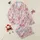 Women's Whimsical Pastel Pink Donut Cupcake Candy Cherry Red Magenta Blue Pattern Satin Pajamas Set - 1