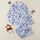 Women's White Indigo Sky Blue Marine Starfish Seashell Coral Linocut Print Satin Pajamas Set - 1
