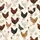 Farm Animal Enthusiasts' Vintage Illustrated Heritage Chicken & Rooster Pattern in Warm Hues & Wildflowers Satin Pajamas Set - 2
