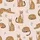 Women's Hand-Drawn Serval Cats Pastel Pink Seamless Pattern with Ochre & Black Spots Satin Pajamas Set - 2