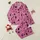 Women's Vibrant Hot Pink Black Mystical Occult Whimsical Tattoo Style Celestial Pattern Satin Pajamas Set - 1