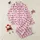 Women's Sweet Fuchsia Pink Scattered Hearts Pale Pink Dots White Pinstripe Pattern Satin Pajamas Set - 1