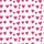 Women's Sweet Fuchsia Pink Scattered Hearts Pale Pink Dots White Pinstripe Pattern Satin Pajamas Set - 2