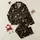 Women's Elegant Black & Metallic Gold Leaf Vintage Christmas Reindeer Snowflake Script Pattern Satin Pajamas Set - 1
