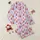 Folk Art Christmas Forest: Coral Red Periwinkle Hand-Drawn Deer & Snowflakes Satin Pajamas Set - 1