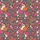 Whimsical Halloween Design: Dusty Plum Botanical Pattern with Friendly Ghosts, Pink Blooms & Orange Pumpkins Satin Pajamas Set - 2