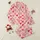 Women's Whimsical Scattered Vibrant Red Hearts with Outline & Dotted Texture on Blush Satin Pajamas Set - 1